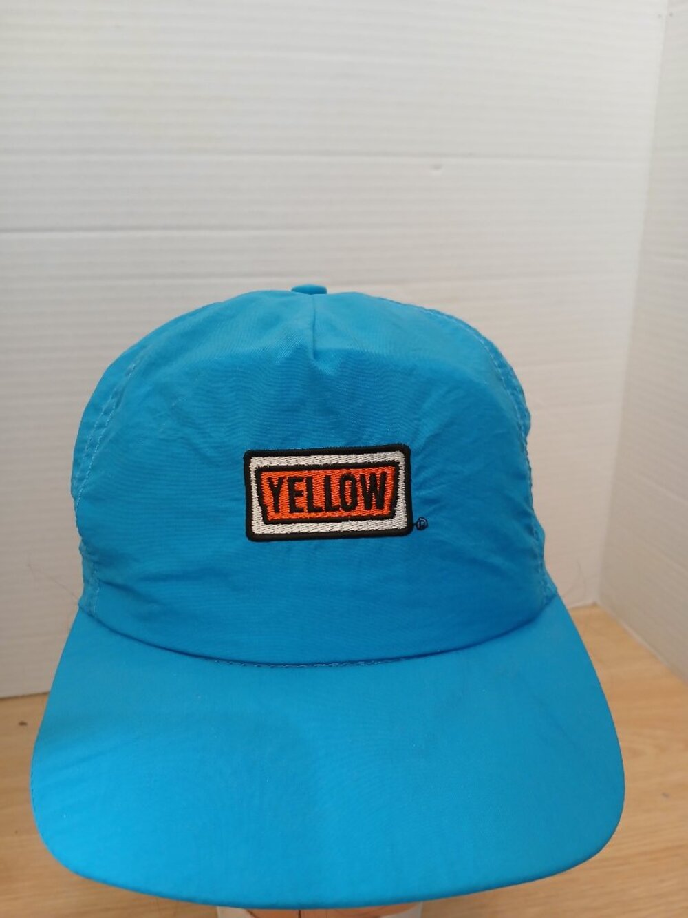 Yellow Transportation Trucking Snapback Blue Cap Hat